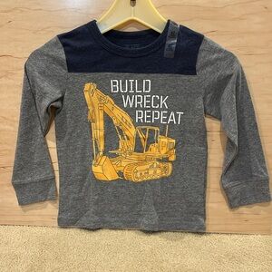 👶Boys construction vehicle long sleeve